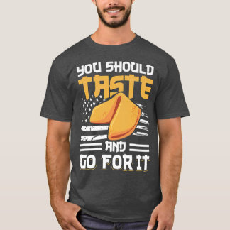 USA American Flagga Baking Foodie Fortune Cookie L T Shirt