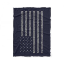 USA American Flagga Blue Grunge med Namn