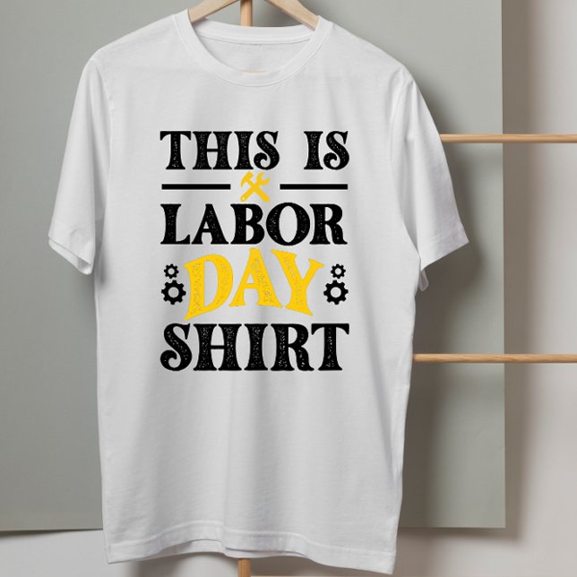 USA American Flagga Det här är min arbetsdag T Shirt (Skapare uppladdad)