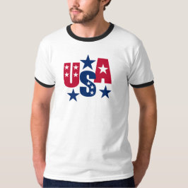USA American Flagga Färg T-Shirt