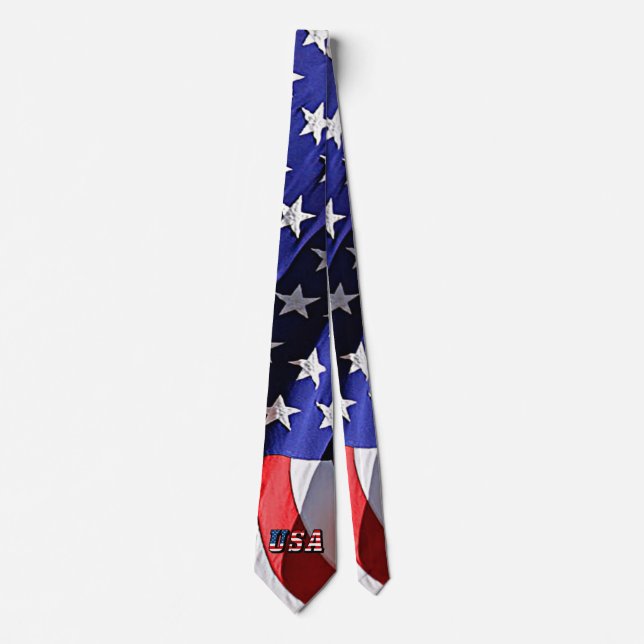 USA - American Flagga Necktie Slips (Framsida)