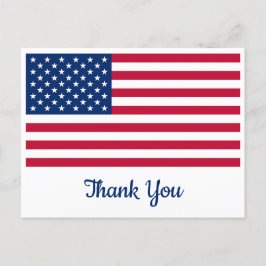 USA American Flagga Personlig Militär Tack Vykort