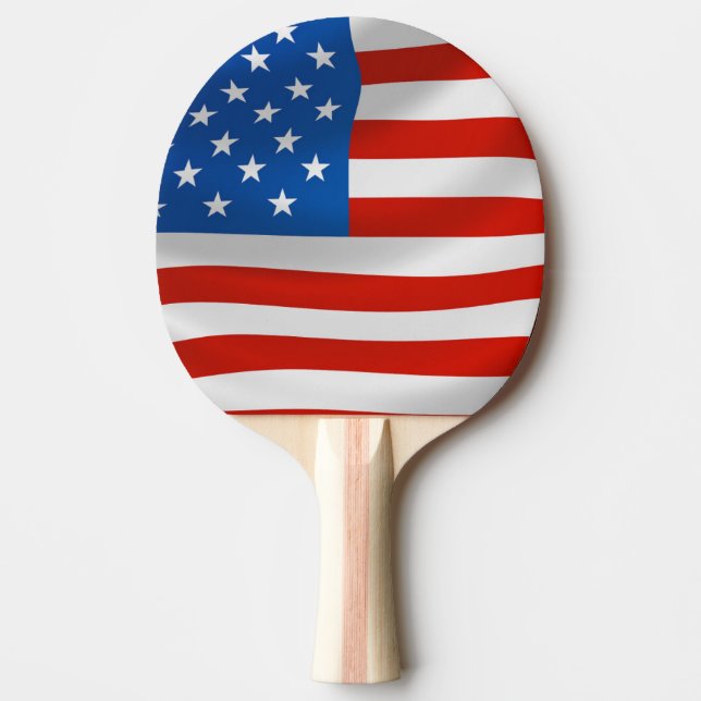 USA AMERICAN FLAGGA PING PONG PADDLE PINGISRACKET (Framsidan)
