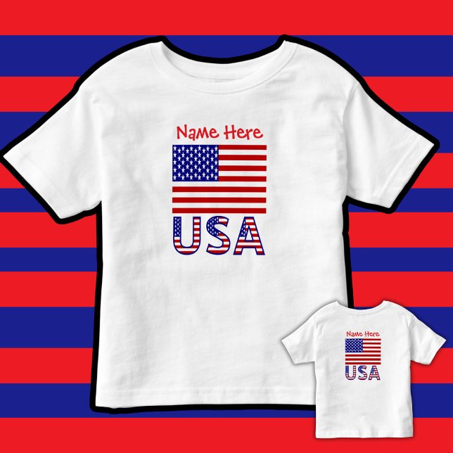 USA American Flagga Red Personlig T Shirt (Skapare uppladdad)