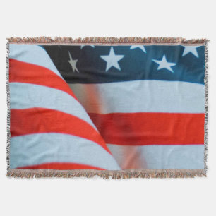 USA American Flagga Red White och Blue Filt