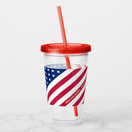 USA American Flagga Stars Rand Anpassningsbar Mono Take Away Mugg