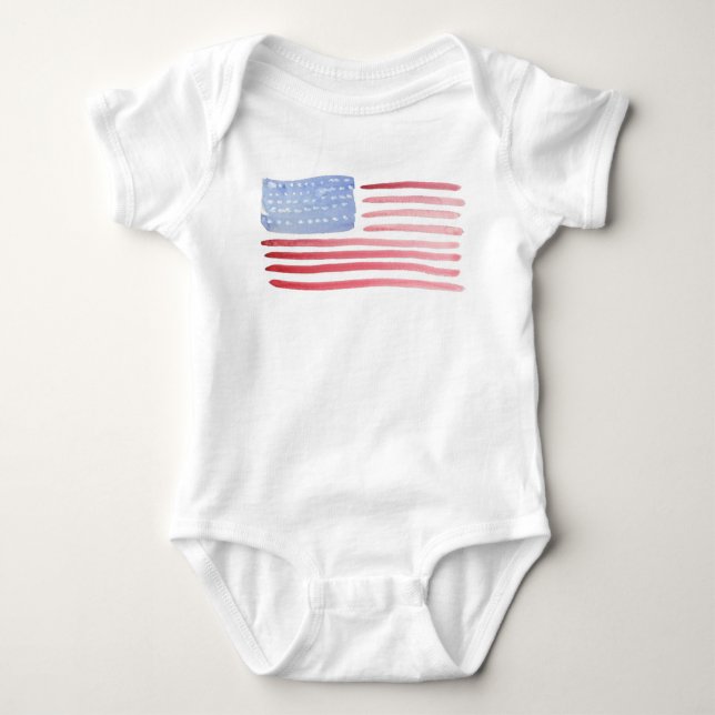 USA American Flagga T-Shirt (Framsida)