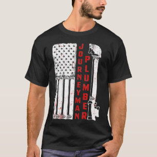 USA American Patriotic Plumber for Journeyman elle T Shirt