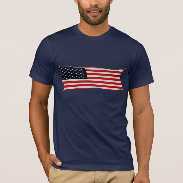 USA AMERICAN US FLAGGA Series Tee (Framsida)