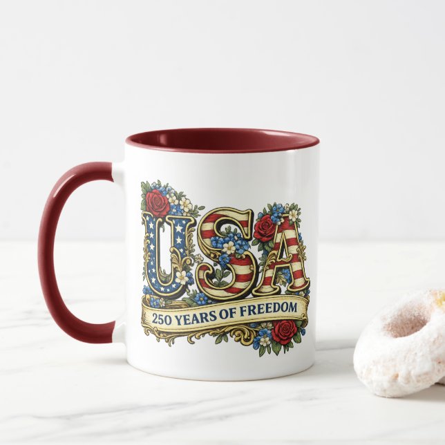 USA America's 250th Anniversary Mugg (Med munk)