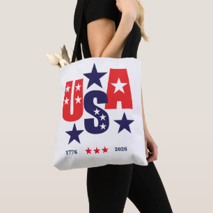 USA AMERIKA250 Självständighetsdag 1776 - 2026 Tygkasse