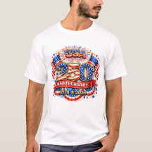USA Amerika 250-årsjubileum Akvarell Patriotisk