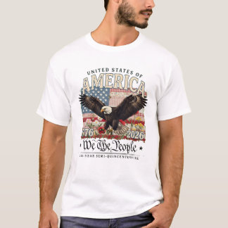 USA Amerika 250-årsjubileum Örn T Shirt