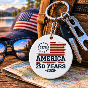 USA Amerika 250 årsjubileum Vintage Flagga