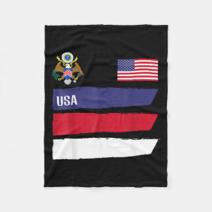 Usa Amerika Flagga Fotboll Fotboll Fan Man Kvinnor Fleecefilt