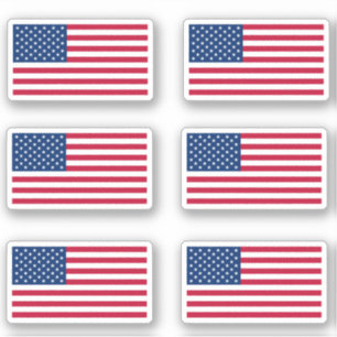 USA Amerika Flagga Stars och stripes Patriotic Klistermärken