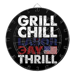USA Amerika Grill Chilla Arbetsdag Thrill BBQ-fest Darttavla