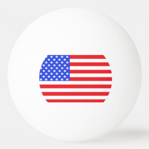 USA Amerika rött vitt blått PingPongbollar