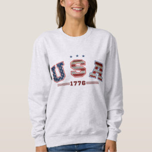USA Amerikansk Flagga 1776 4:e Juli Veteraner Dag T Shirt