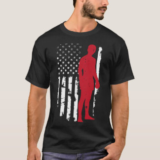 Usa Amerikansk Flagga Boxning Kickboxning Patrioti T Shirt