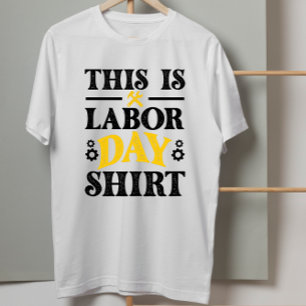 USA Amerikansk Flagga Detta är min arbetsdag T Shirt
