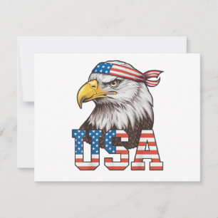 USA Amerikansk Flagga Män Kvinnor Barn Vitörad Örn