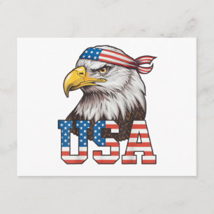 USA Amerikansk Flagga Män Kvinnor Barn Vitörn Patr Tilläggskort