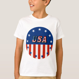 USA - Amerikansk flagga och stjärnor i cirkel Tröja