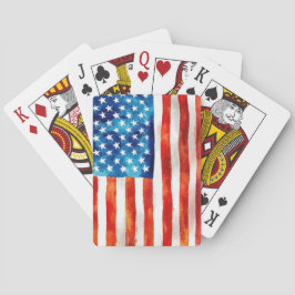 USA Amerikansk Flagga Patriot 4:e Juli Parad Värnp Casinokort