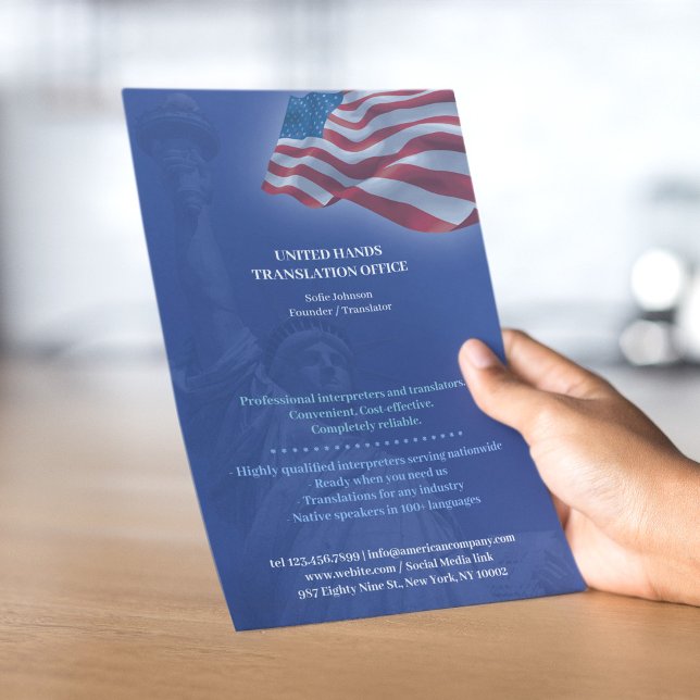 USA Amerikansk Flagga Patriotisk Flygbladmall Flygblad (Skapare uppladdad)
