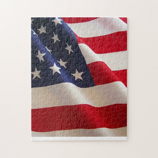 USA Amerikansk Flagga Pussel (Vertikal)