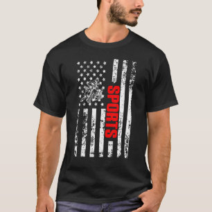 USA Amerikansk Flagga Sport Patriotisk Sport T Shirt