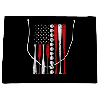 USA Amerikansk Flagga Vintage Baseboll Flagga 4:e