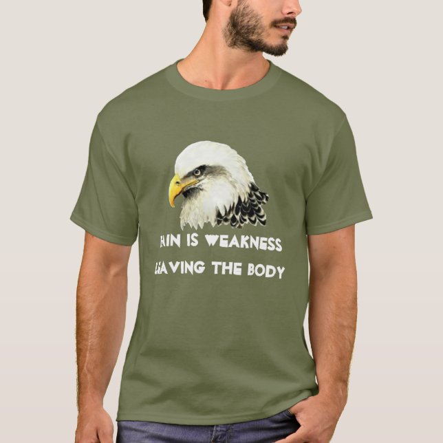USA Amerikansk Flagga Vitörn Sigill Citat T-shirt (Framsida)