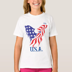 "USA." Amerikanska Eagle Monogram T Shirt