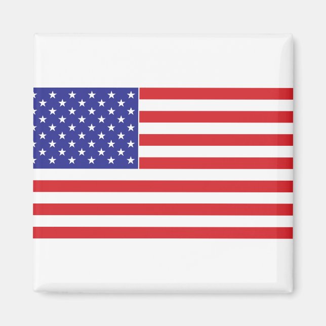 USA Amerikanska Flagga Magnet (Framsidan)