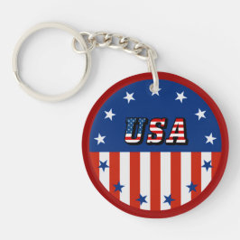 USA - Amerikanska Flagga och stjärnor i cirkel