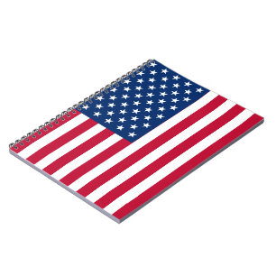 USA Amerikanska Flagga Stars och stripes Anteckningsbok