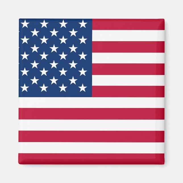 USA Amerikanska Flagga Stars och stripes Magnet (Framsidan)