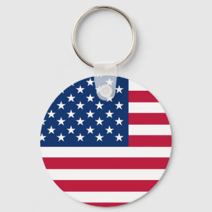 USA Amerikanska Flagga Stars och stripes Nyckelring