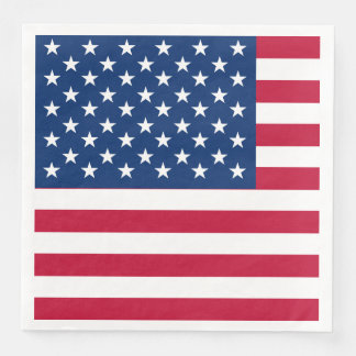 USA Amerikanska Flagga Stars och stripes Pappersservett