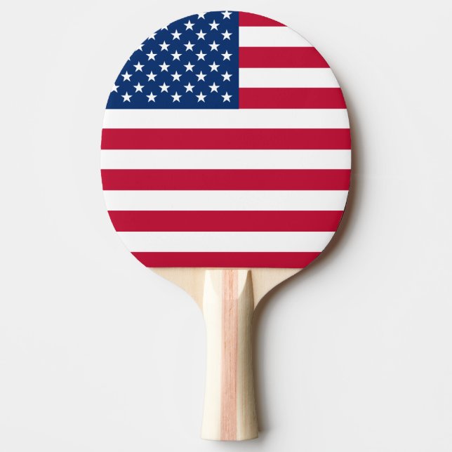 USA Amerikanska Flagga Stars och stripes Pingisracket (Framsidan)