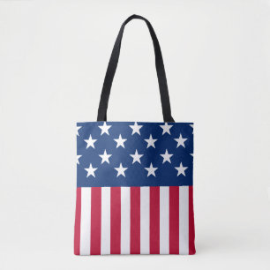 USA Amerikanska Flagga Stars och stripes Tygkasse