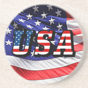USA - Amerikanska Flagga Underlägg