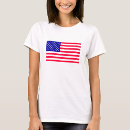 USA amerikanska Flagga Womens Tshirts Clothing
