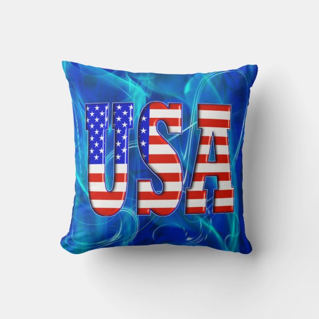 USA AMERIKANSKA FLAGGAN KUDDE (Framsida)