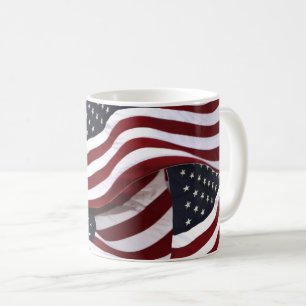 USA Amerikanska flaggor Patriotiska Kaffemugg