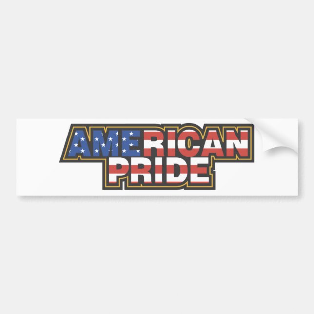USA-Amerikanska Pridet Flagga Bildekal (Framsidan)
