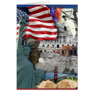USA Amerikanska symboler Hälsningskort
