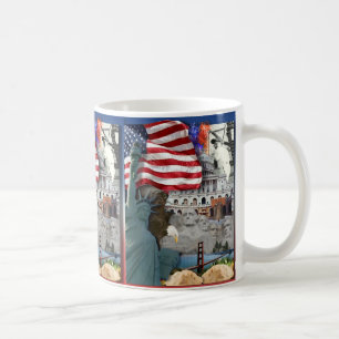 USA Amerikanska symboler Kaffemugg